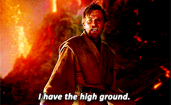 i have the high ground, www.nerdatron.com, star wars obi-wan quotes.gif