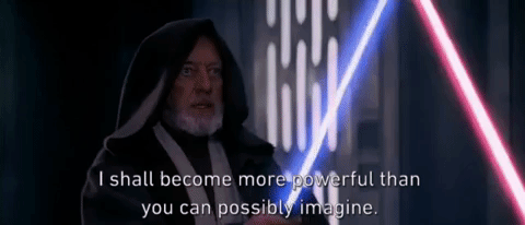 if you strike me down, i shall become more powerful than you can possibly imagine, www.nerdatron.com, star wars obi-wan quotes.gif