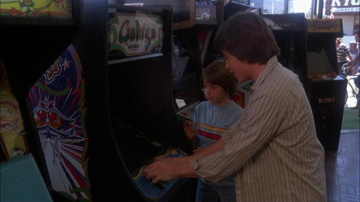 Lightman playing Galaga in WarGames, ready player one video games, www.nerdatron.com