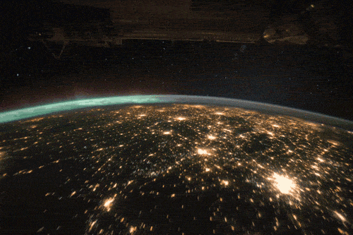 lights from space, www.nerdatron.com, International Space Station World War Z
